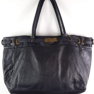 sac en cuir femme vintage de style sac besace en cuir italien noir grand rangement bandoulière amovible et ajustable