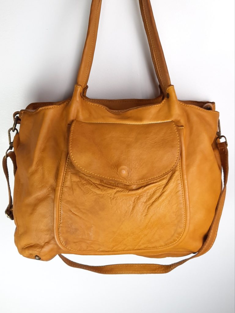 Sac à Main Vintage Besace Cuir Véritable Italien – Carpediem Dressing