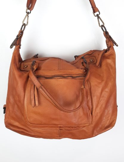 sac en cuir femme forme besace coloris Vintage avec bandoulière amovibles et ajustables